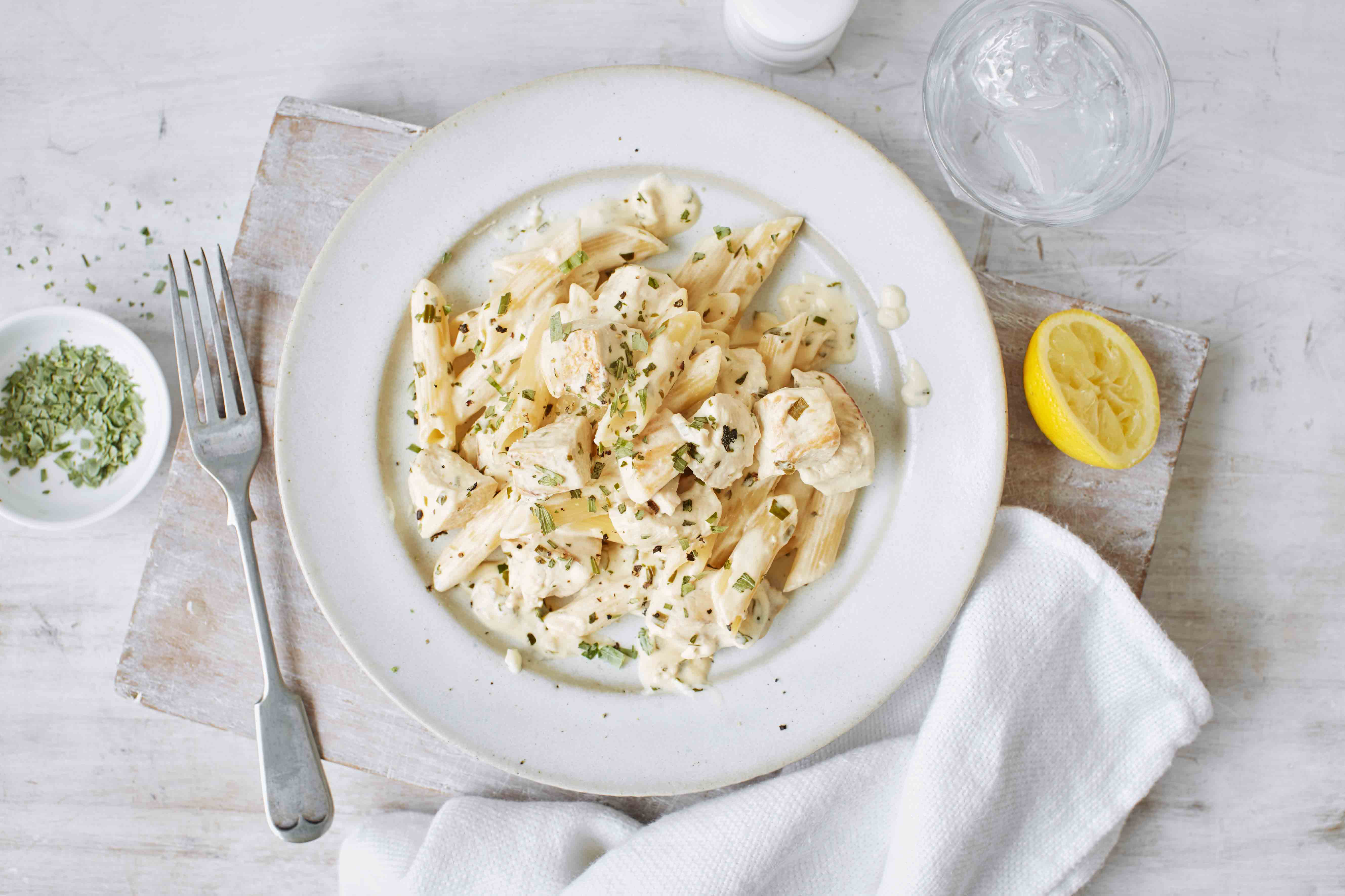 Creamy Smoked Chicken Pasta