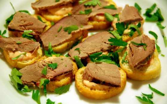 Smoked Duck Crostini