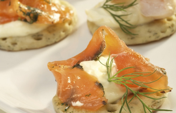 Smoked Salmon & Laverbread Blinis