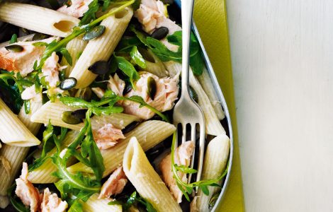 Hot Smoked Salmon and Rocket Pasta Recipe