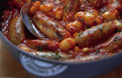 Smoked Welsh Dragon Sausage and Bean Casserole Recipe