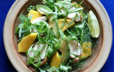 Smoked Chicken, Avocado, Mango and Lime Salad Recipe