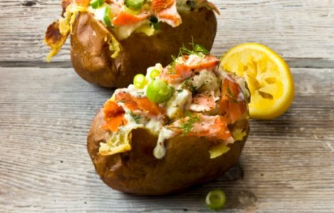 Oak Roasted Salmon Rudolph Jacket Potatoes Recipe