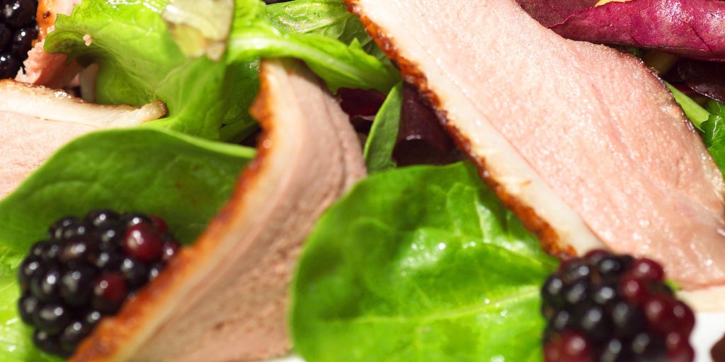 Smoked Duck and Seasonal Berry Salad