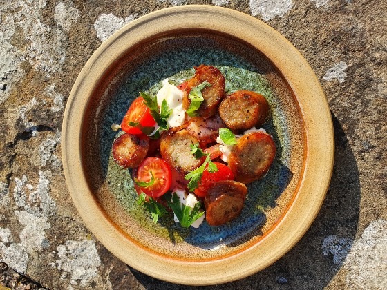 Really Welsh Smoked Sausage Salad Recipe