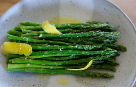 Asparagus with Smoked Butter & Salmon Recipe