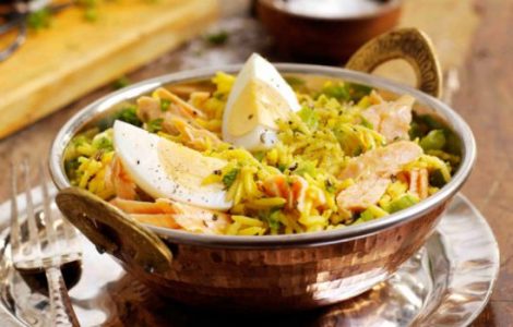 Kedgeree with Oak Roasted Salmon Recipe