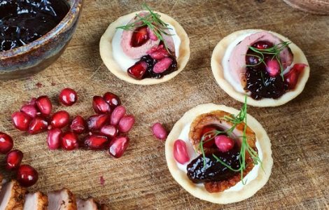 Smoked Duck with Redcurrant & Port Jelly Canapé Recipe
