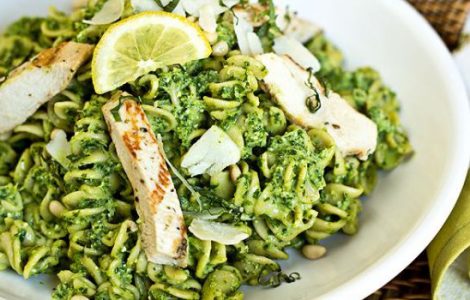 Smoked Chicken & Pasta Pesto Salad Recipe