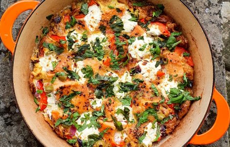 Hot-Smoked Salmon Frittata Recipe