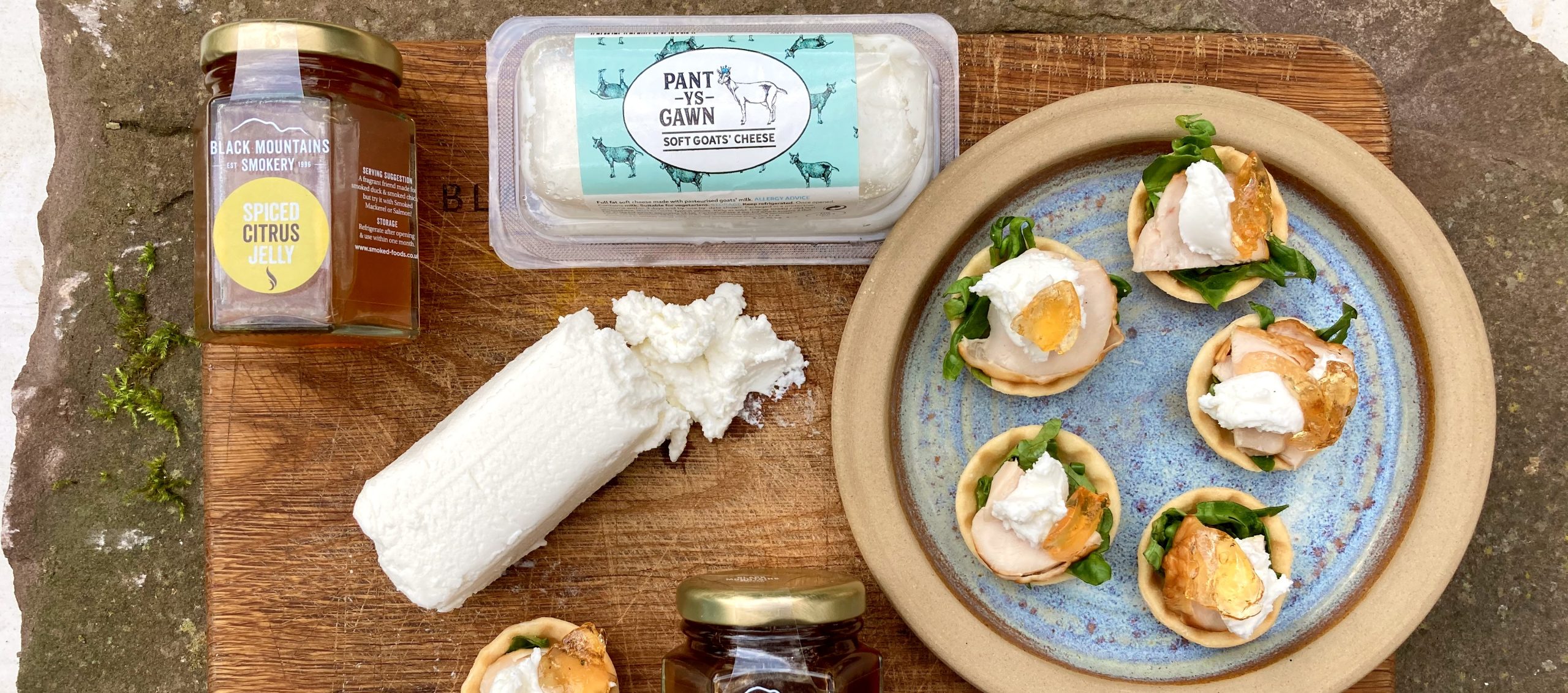 Goat's cheese & smoked foods perfect pairing - Black Mountains Smokery