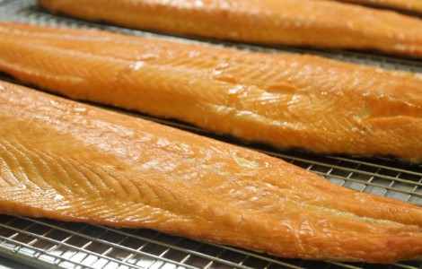 Oak Roasted Salmon With Leeks and Mustard Recipe