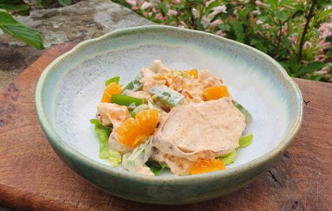 Smoked Chicken and Orange in Spiced Mayonnaise Recipe