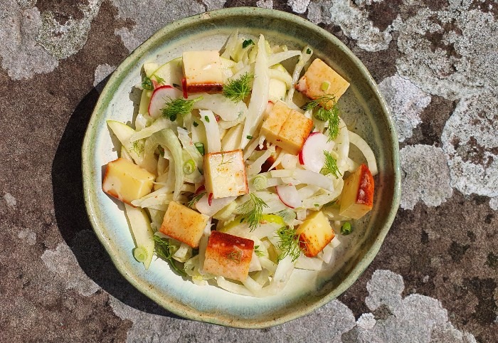 Smoked Cheddar, Fennel & Apple Salad Recipe