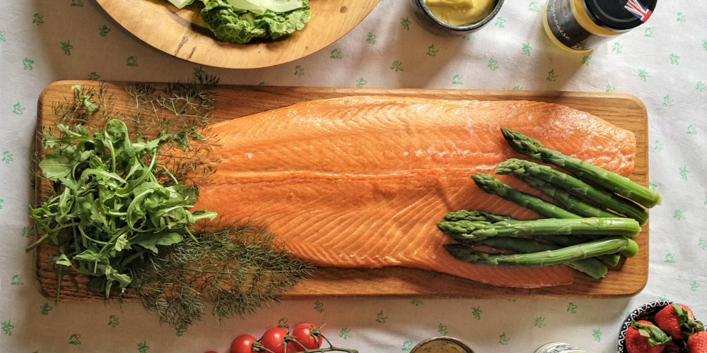 oak roasted salmon easter family entertaining