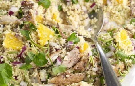 Healthy Recipe Ideas: Smoked Makerel and Couscous Salad 