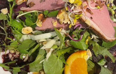 Smoked Duck and Roasted Hazelnut Salad Recipe