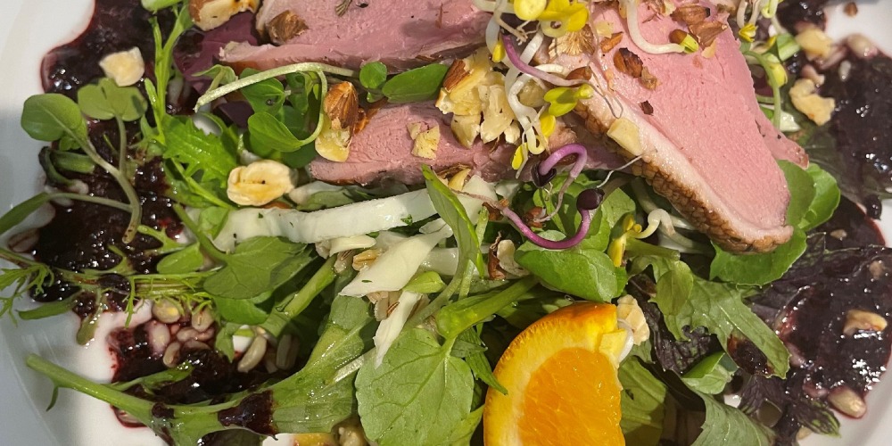  Smoked Duck and Hazlenut Salad