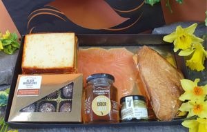 Smoked Meat, Fish & Cheese Gift Hamper with Salted Caramel Truffles