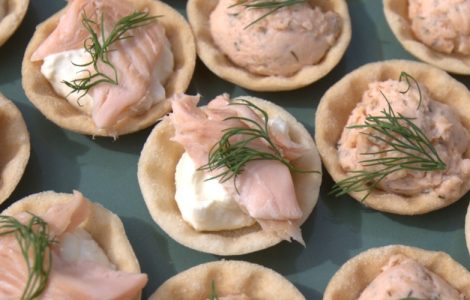 Hot Smoked Trout & Horseradish Cream Canapés Recipe