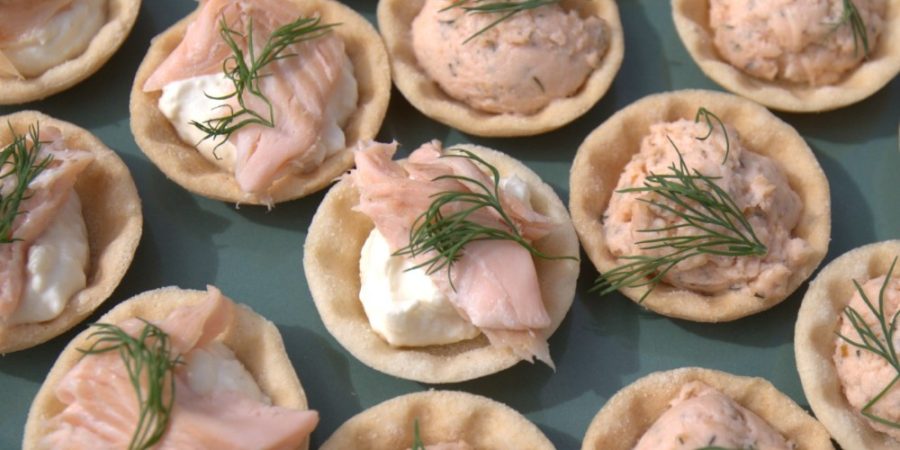 Hot Smoked Trout & Horseradish Cream Canapés Recipe