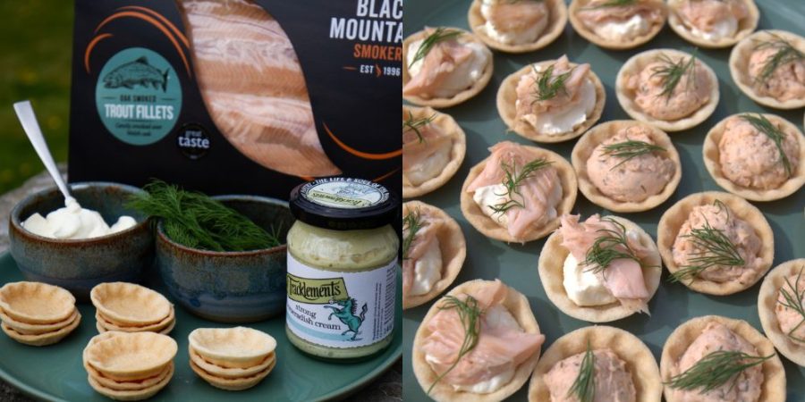 Hot Smoked Trout & Horseradish Cream Canapés Recipe