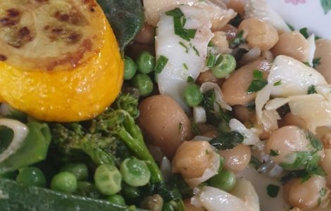 Smoked Haddock & Queen Beans with Seasonal Greens Recipe