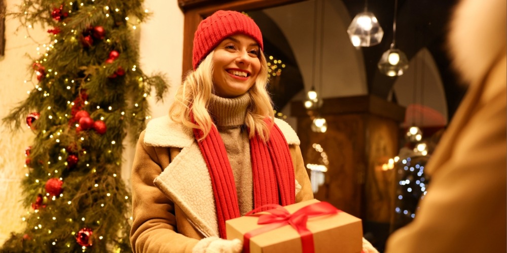 Woman Receiving Gift
