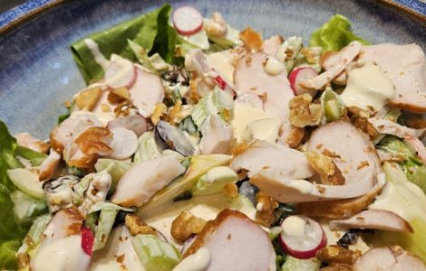 Award Winning Smoked Chicken with Autumn Waldorf Salad