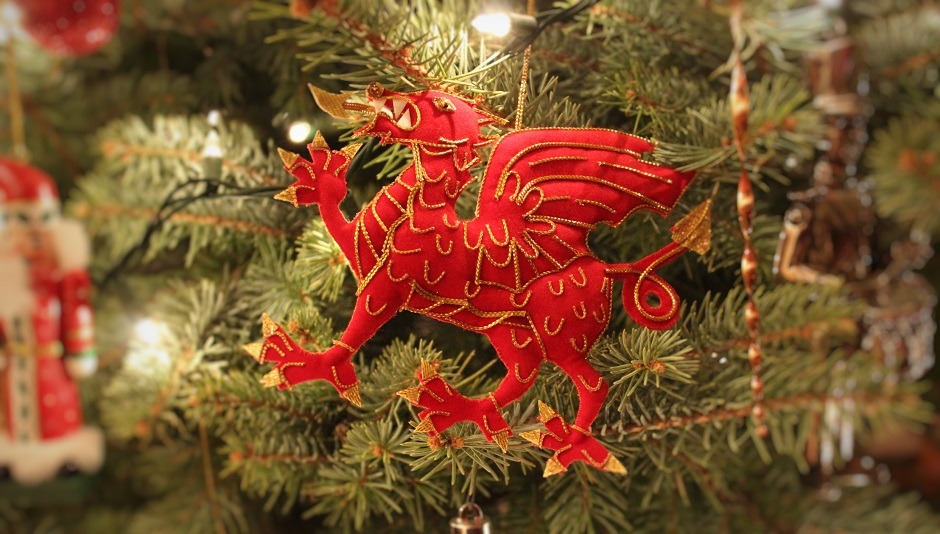 Welsh Dragon Christmas Tree