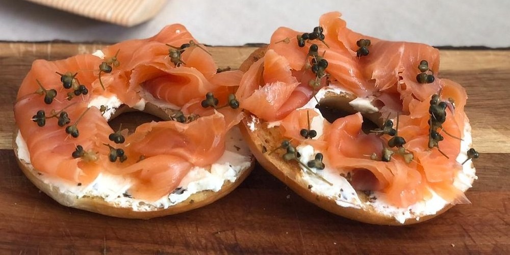 Smoked Salmon Bagels
