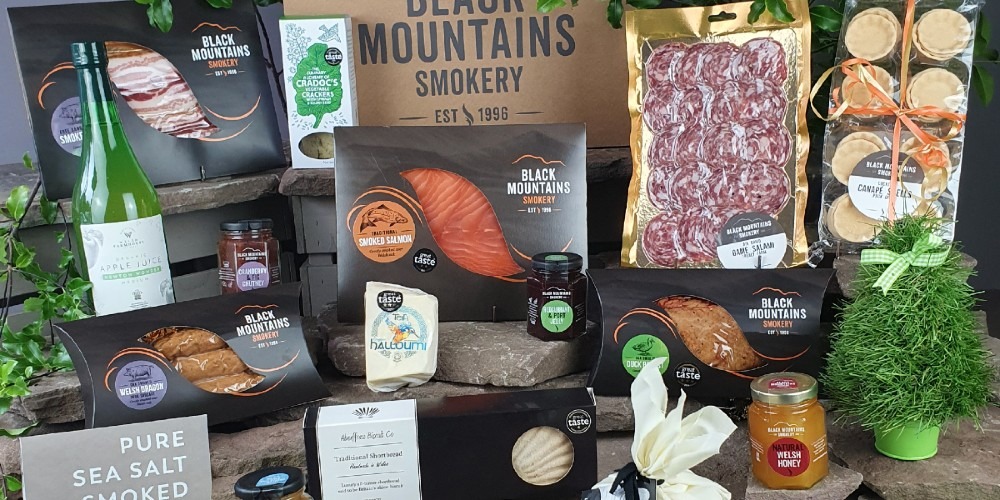 Welsh family festive feast hamper