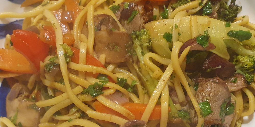 Duck-Noodles-Plum-Sauce