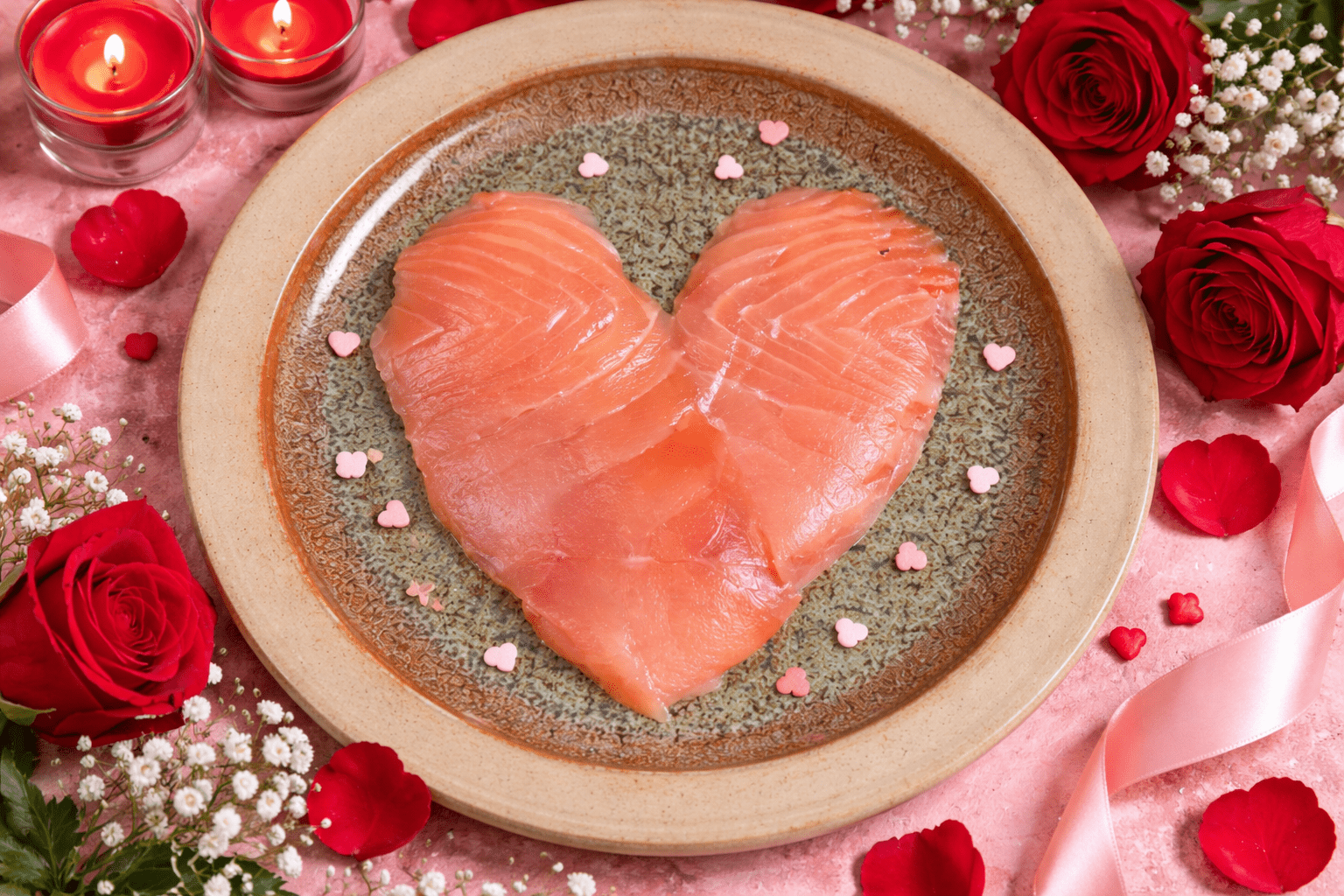 Valentine Smoked Salmon Heart