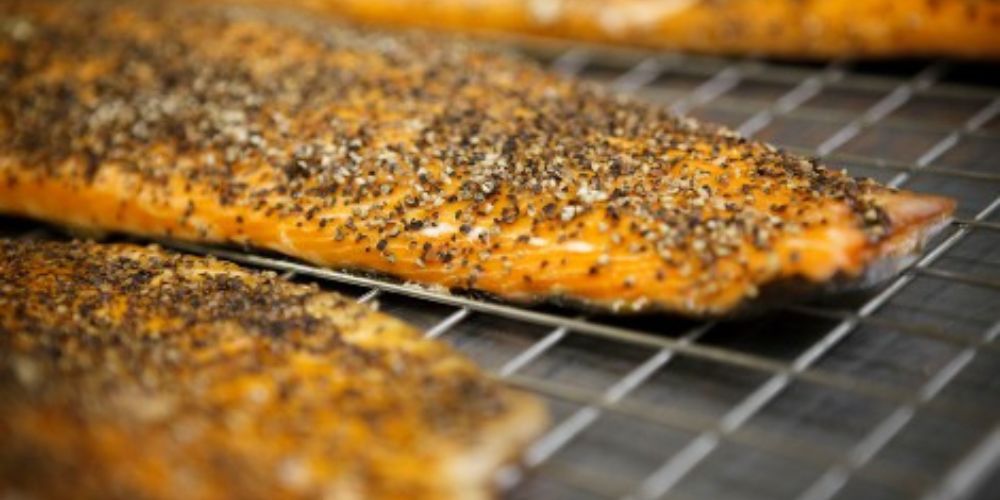 Hot Smoked Peppered Salmon