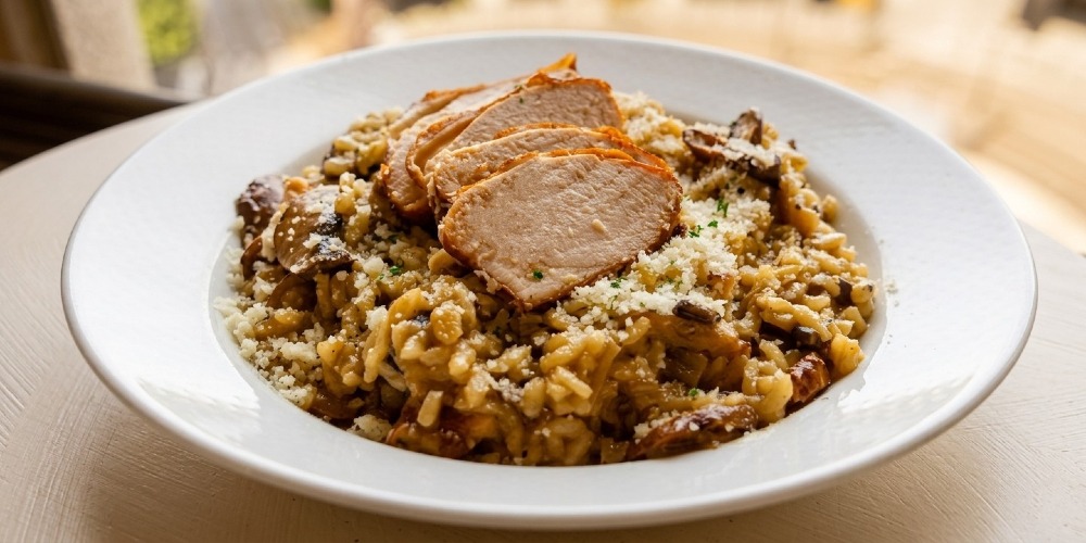 Smoked Chicken & Mushroom Risotto