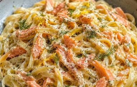 Creamy Hot Smoked Salmon pasta recipe