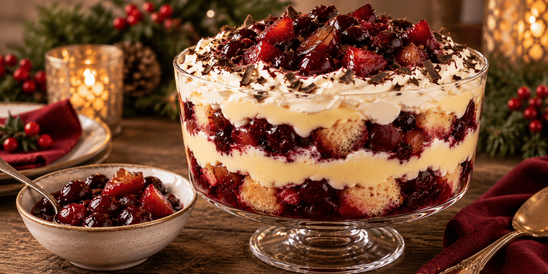 Rumtopf-Trifle-Boozy-Fruit