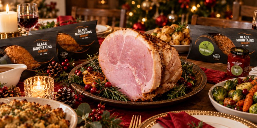 Christmas-Table-Ham-Smoked-Foods